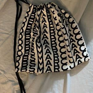 Black and White Marc Jacob’s Drawstring Dust Bag
